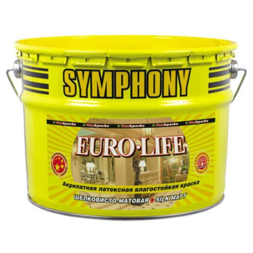 Краска акрилатная латексная Symphony Euro-Life C 9 л