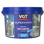 Краска фасадная VGT ВД-АК –1180 зимняя супербелая 3 кг