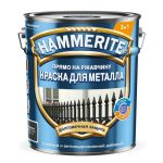 Краска для металлических поверхностей Hammerite гладкая RAL 7016 темно-серая 5 л
