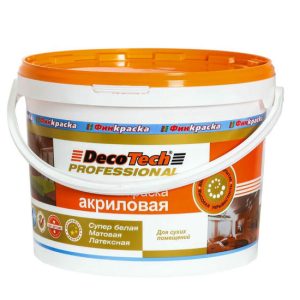 Краска акриловая DecoTech Professional 3 л