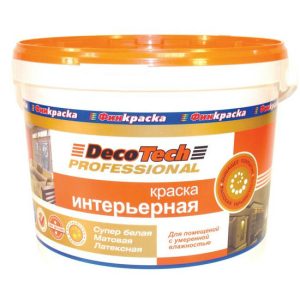 Краска интерьерная DecoTech Professional база A 3 л