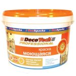 Краска интерьерная DecoTech Professional моющаяся база WA 3 л