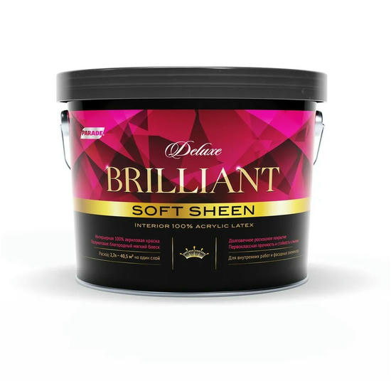 Краска интерьерная Parade Deluxe Brilliant soft sheen База А 2,7 л