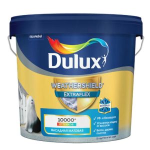 Краска фасадная Dulux Weathershield Extraflex матовая база BW 5 л