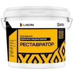 Краска акриловая фасадная Lakom Реставратор эластичная 14 кг