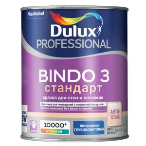 Краска для стен и потолков Dulux Professional Bindo 3 база BW глубокоматовая 1 л