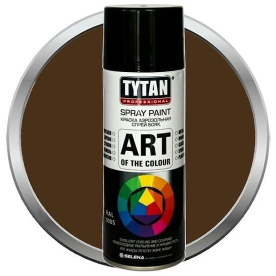 Краска акриловая Tytan Professional Art of the colour аэрозольная коричневая 8017 400 мл