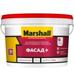 Краска фасадная Marshall Фасад+ база BW глубокоматовая 2,5 л
