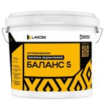 Краска акриловая интерьерная Lakom Баланс-5 супербелая моющаяся 15 кг