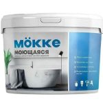 Краска акриловая интерьерная Mokke 5218 моющаяся 3 кг