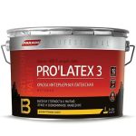 Краска латексная Parade Professional E3 Pro Latex3 интерьерная матовая основа А 2,7 л