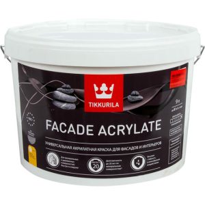 Краска для колеровки фасадная Tikkurila Facade Acrylate прозрачная 9 л
