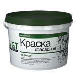 Краска акриловая VGT ВД-АК-1180 фасадная по дереву белая 7 кг