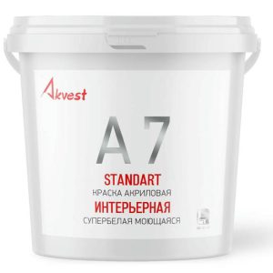 Краска Аквест-7 Стандарт универсальная супербелая база С 13 кг