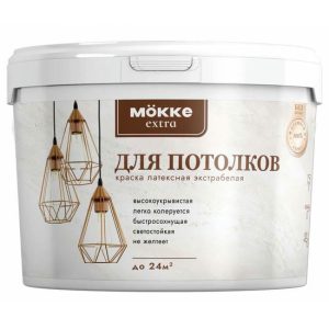 Краска акриловая для потолков Mokke Extra 10410 14 кг