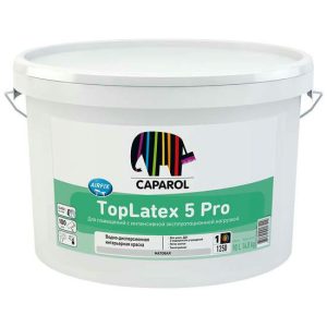 Краска интерьерная латексная Caparol TopLatex 5 Pro матовая база 1 10 л