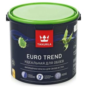 Краска для обоев и стен Tikkurila Euro Trend основа А 2,7 л