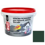 Краска резиновая Dali для кровли, цоколя,фасада зеленая 3 кг