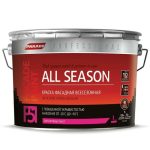 Краска фасадная Parade Professional F51 All Season на основе смолы Degalan основа А 9 л