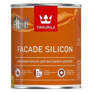 Краска фасадная Tikkurila Facade Silicon база С глубокоматовая 0,9 л