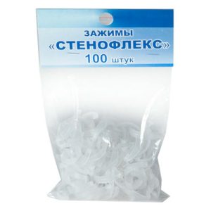 Скобы (зажимы) для изоляции трубной СТЕНОФЛЕКС 100шт