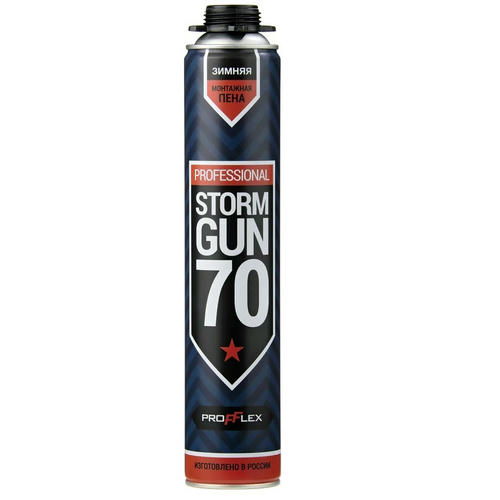Пена монтажная зимняя профессиональная Profflex Storm Gun 70107 850 мл