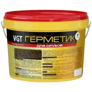 Герметик акриловый VGT для срубов белый 15 кг