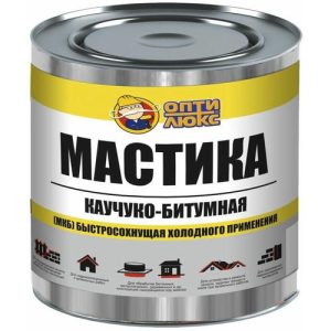 Мастика Каучуко-битумная МКБ Оптилюкс (1,8кг)