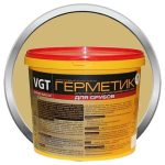 Герметик акриловый VGT для срубов дуб 7 кг