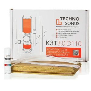 Комплект для звукоизоляции труб TechnoSonus 3.0 D110