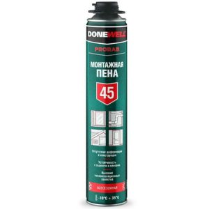 Пена монтажная профессиональная Donewell 45 11602932 всесезонная 1000 мл