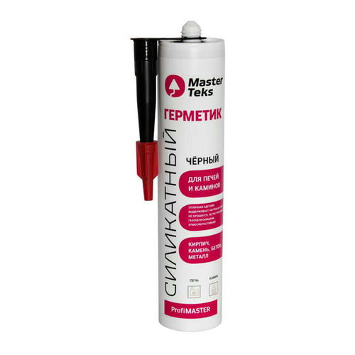 Герметик силикатный MASTERTEKS PM для печей и каминов 260мл черный