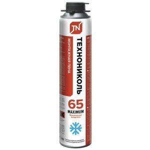 Пена монтажная профессиональная Технониколь 65 Maximum зимняя 990 г