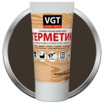 Герметик силиконизированный VGT венге 0,16 л