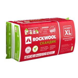 Утеплитель Rockwool Лайт Баттс Скандик - 1200*600*100мм 4.32000м2 0.432000м3