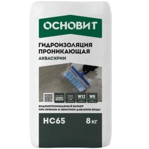 Гидроизоляция обмазочная Основит Акваскрин НС65 8 кг