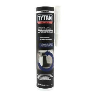 Герметик битумный для кровли Tytan Professional чёрный 310 мл