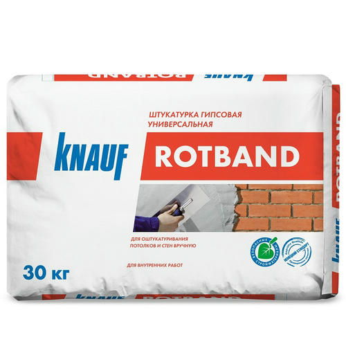 Штукатурка гипсовая универсальная Knauf Ротбанд серая 30 кг