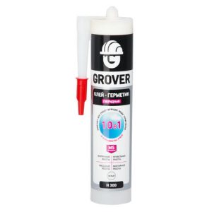 Клей-герметик гибридный белый GROVER H300 300 мл