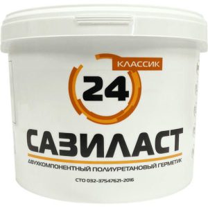 Герметик полиуретановый Сази Сазиласт 24 Классик 2К белый 16,5 кг