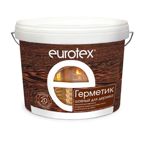 Герметик EUROTEX шовный для дерева Калужница 3 кг — изображение 2