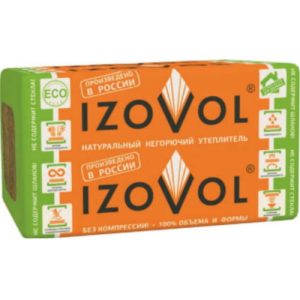 Утеплитель Izovol Л-35 от фуры 1000*600*100мм 2.40000м2 0.240000м3