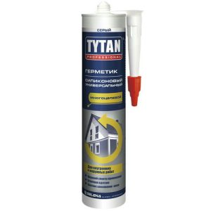 Герметик силиконовый Tytan Professional универсальный серый 280 мл