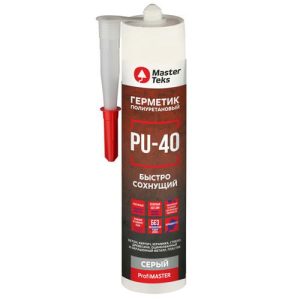 Герметик полиуретановый MASTERTEKS PU-40 280мл серый