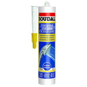 Герметик силиконовый Soudal санитарный белый 280 мл