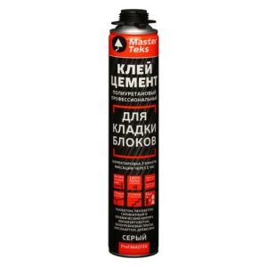 Клей-цемент монтажный MASTERTEKS PM для блоков профессиональный 870мл
