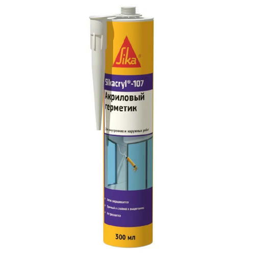 Герметик акриловый SIKA Sikacryl 107 310мл белый
