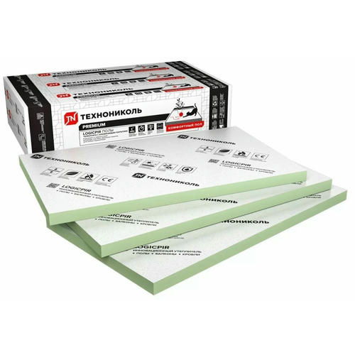 Теплоизоляция Технониколь Logicpir Полы ФЛ/ФЛ 1200х600х20 мм