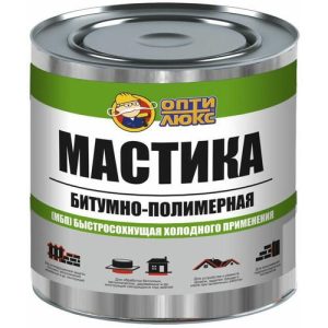 Мастика Битумно-полимерная МБП Оптилюкс (1,8кг)