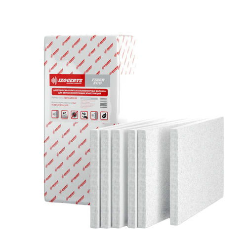Плита шумопоглощающая Izogertz Fiber Eco 1200x600x50 мм 6 шт